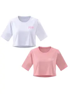 Women's Letter Print Fitted Short Sleeve T-Shirt Set, Round Neck Top, Summer Fashion Casual Wear, Perfect Gift for Friends and Family