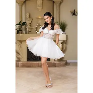 White Graduation Dress | Commencement Ceremony Party Outfit by MQ2164