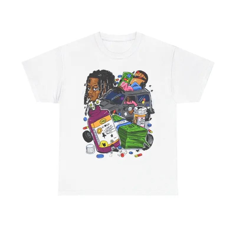 Christian Opium Gamer Inspired Graphic Tee Vintage Hip Hop Rap
