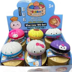 Cartoon Dumpling Squishy Soft Stress Relief Fidget Toys Random Mysteries Dumplings Toys Funny Squishy Birthday Gifts 키티