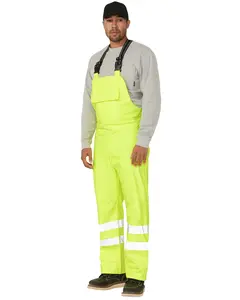 Forge Workwear Men's Men'S Fr Hi-Vis Rain Bib Work Overalls - Mfrbibo-0017