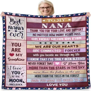 Nana Gifts from Grandkids, Gifts for Nana Grandma, Nana Birthday Gifts, Nana Gifts for Mothers Day, Nana Gifts for Christmas, Nana Blanket 60”X50”