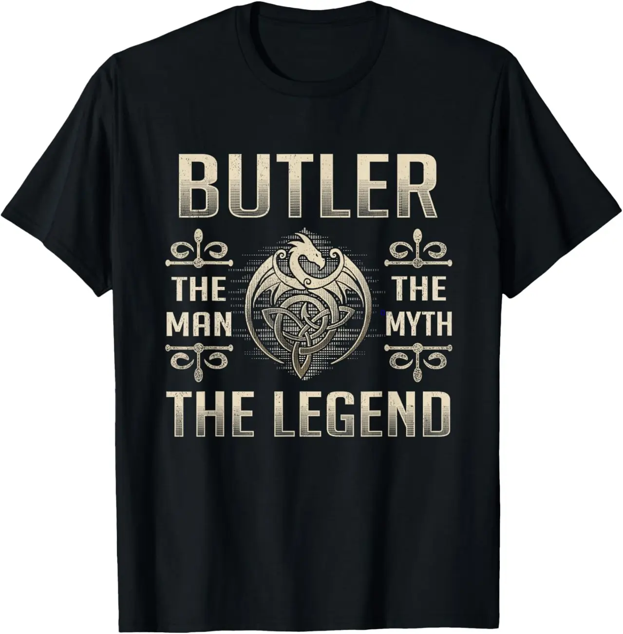 Butler Last Name Shirt Butler Man Myth The Legend T-Shirt 4TO