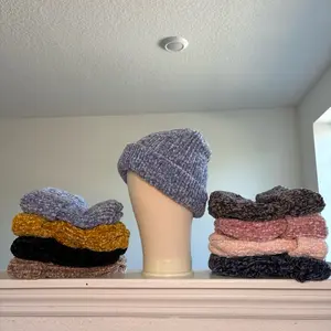 Handmade velvet beanies super soft fall and winter hats