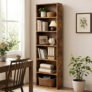 Industrial Bookcase Open Storage Shelf