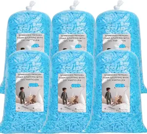 Bean Bag Filler, 30lbs Shredded Memory  Filling, Bean Bag Chair Filling Stuffing, Bean Bag Refill Insert, Punching Bag Filler, Pillow Filler Stuffing for Stuffed /Couch/ Bed/Coop