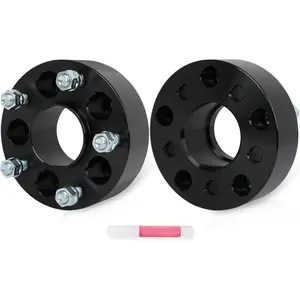 2X 2 inch 5 Lug Hub Centric Wheel Spacer Adapters 5x4.5 to 5x5 71.5mm CB Fits for Grand for Cherokee for Cherokee for Wrangler JK TJ YJ with 1/2" x20 Studs (Black-2")