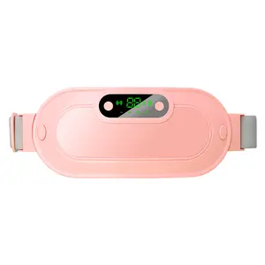 Multifunctional Heating Pad for Cramps Relief - Wireless Cordless Portable Fast-Heating Electric Belly Wrap with 3 Heat Levels, 4 Massage Modes for Period Pain