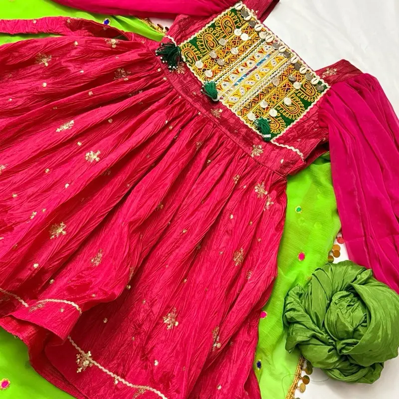 Afghani Small size cute short dress