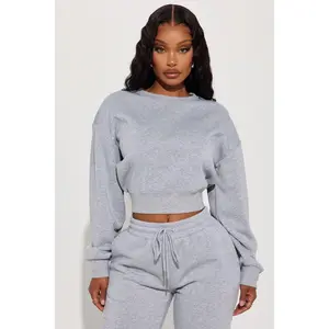 Candice Lounge Crew Neck - Heather Grey