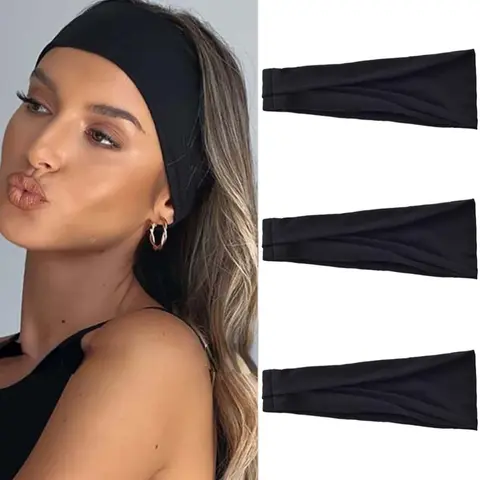 High Elasticity Sports Headbands, Training Headbands, Sweat Absorbent Running Fitness Yoga Headband, Unisex Cotton Hair Bands, Men Women Workout Headscarf, Sweat Absorbing Headband, Sweat Wicking Headband, Stretchy Headbands, Athletic Headbands