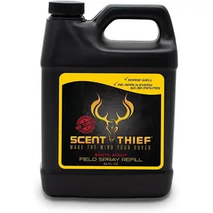 Scent Thief Deer Hunting Accessories 32oz. Field Spray Refill, Acts As A Deer Scent Blocker and Eliminates Animal's Ability to Smell
