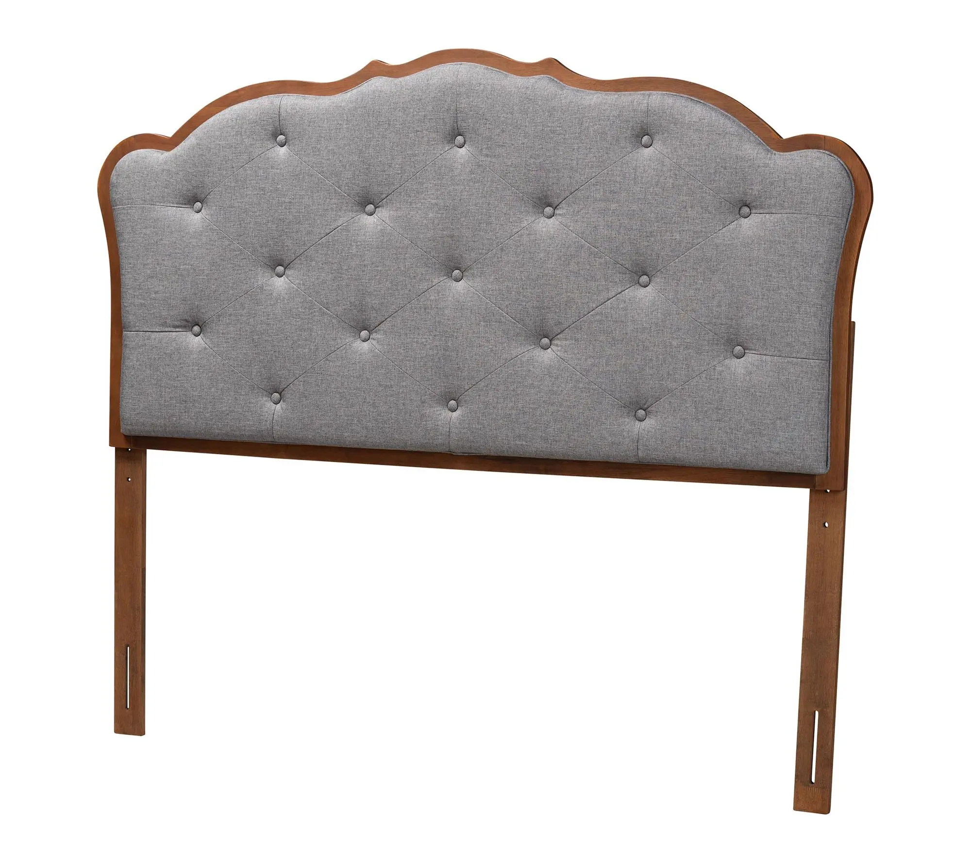 Baxton Studio Leandra Grey and Walnut Brown Queen Headboard Baxton Studio Leandra Grey and Walnut Brown Queen Headboard