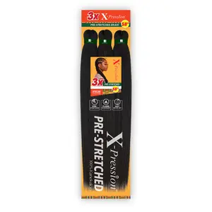 3 Pack Sensationnel Braids XPRESSION 3X Pre-Stretched Braid 58"
