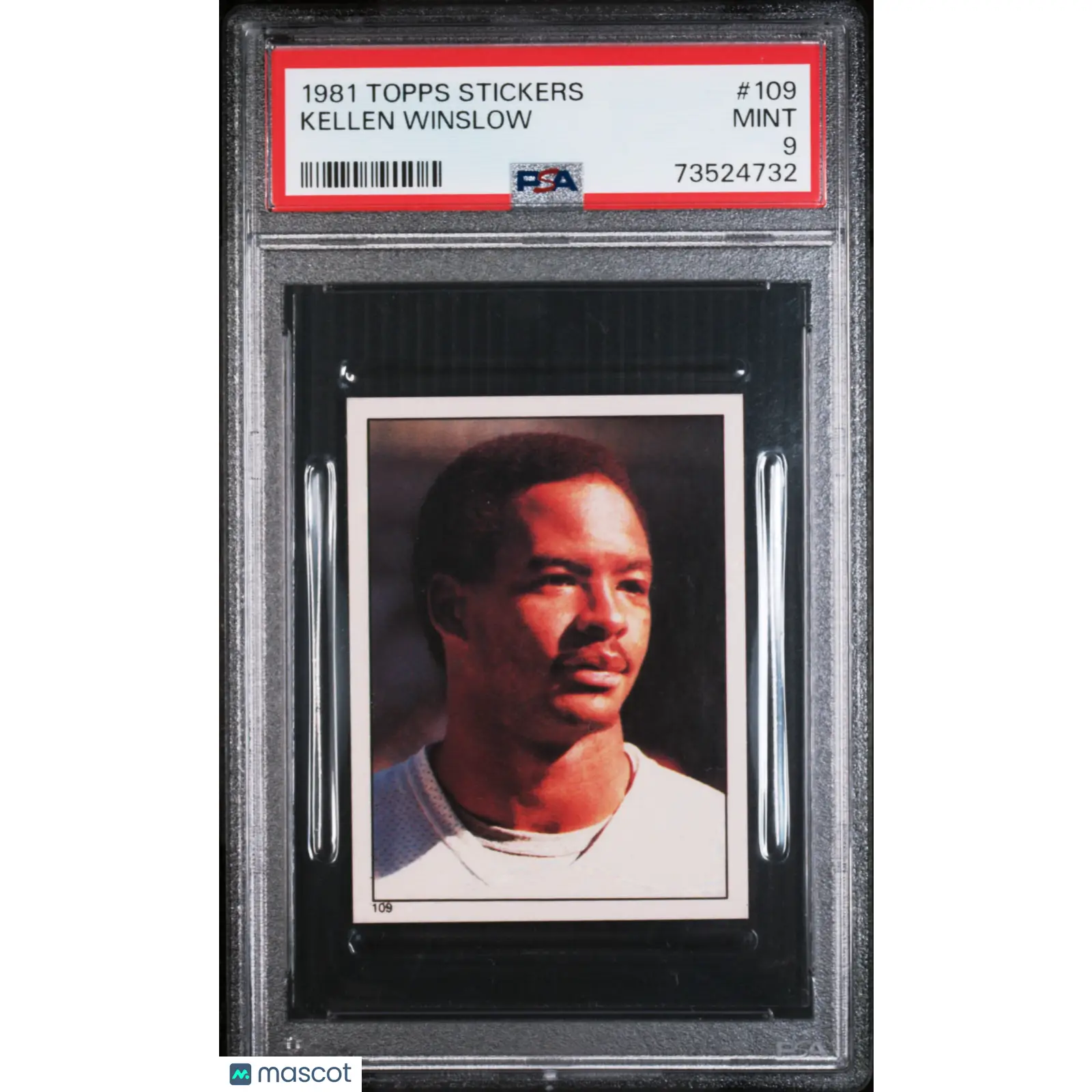 Kellen Winslow PSA 1981 Topps Stickers Football #109 9 73524732