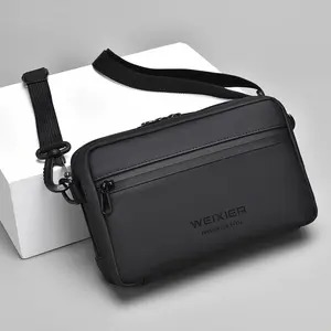 1 Men's New Messenger Bag, Simple and Stylish Shoulder Messenger Bag, Commuter Outdoor Chest Bag with Removable Shoulder Strap, Holiday Gift for Husband Valentine's Day Gift for Boyfriend
