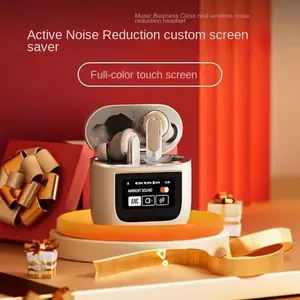 2026 New In-ear TWS Earbuds with BT 5.3, ANC and ENC, Touch Screen Charging Case for Music Playing and Daily Wear