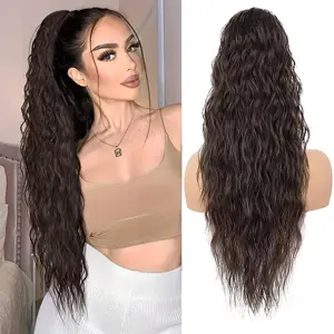 Vigorous Beauty Ponytail Extension Claw Ponytail Hair Extensions for Women 26 Inch Long Wavy Synthetic Hairpiece for Women Daily Party Use