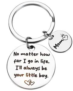 Mother's Day Gifts For Mom from Son - Keychain Gift for Mom Mothers Day Gift Ideas Birthday Christmas Gifts for Mom Stepmom Mother in Law Stocking Stuffers for Mom from Son Little Boy Kids