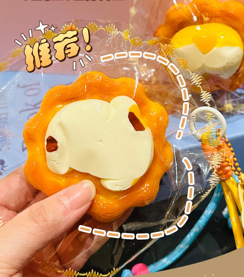 Viral Hit High-Quality Bakery Moldable Fidget Toy with Squeeze Feature, Ideal for Play and Relaxation Giant Cheese Squishy | Non-Rebound & Slow Rebound Fidget Toy | Viral ASMR Stress Ball