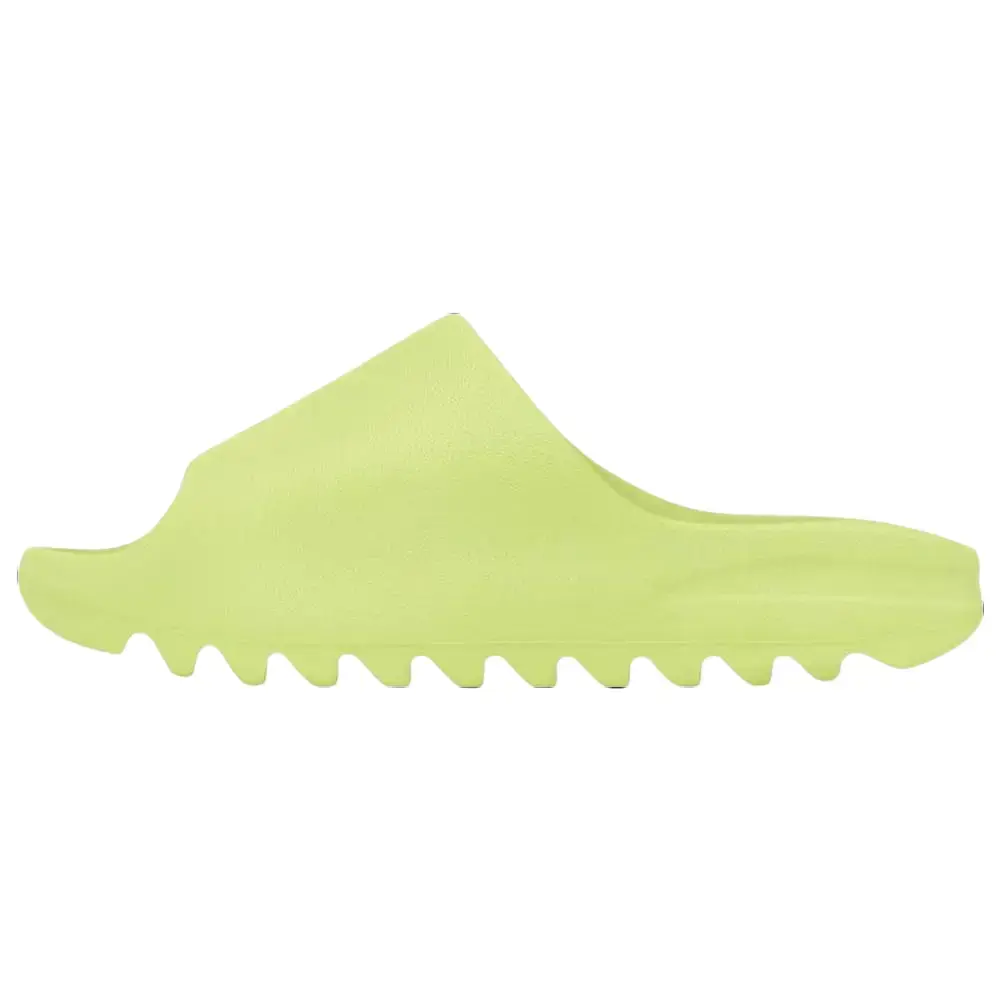 Adidas Yeezy Slides 'Glow Green', Men's EVA Foam Slip-Ons with a Neon Finish, Lightweight and Softly Cushioned, Minimalist