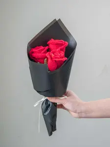 Handmade crochet rose bouquet, Crochet flower, Artificial flower, Flower bouquet, Anniversary gift, Valentine's day gift, Birthday gift, Gift for her