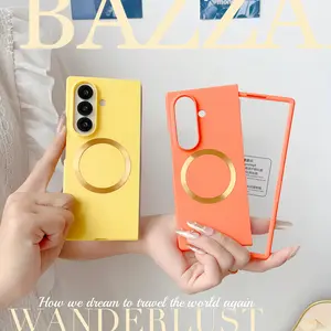 for Galaxy Z Fold7/6/5/4/3, Protective Cover with Screen Protector, Available in Ten Colors, New Trendy Skin-Feel Hard Case