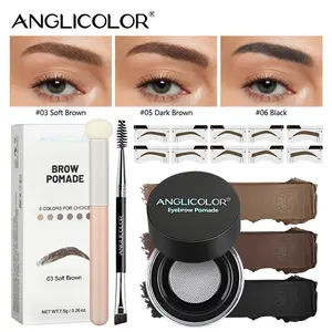 Eyebrow gel set with brush and Kamu Brow waterproof and sweat-proof eyebrow pencil long-lasting eyebrow gel