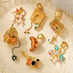 Fizz and Rizz by Yorkett Jewelry Mystery Box with Amelia Collectible Themed Charms Chain Bracelet Adjustable Pendant Cute Surprise Fun Gift