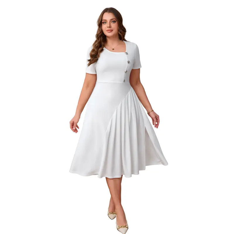 show po white pleated dress - TikTok Shop