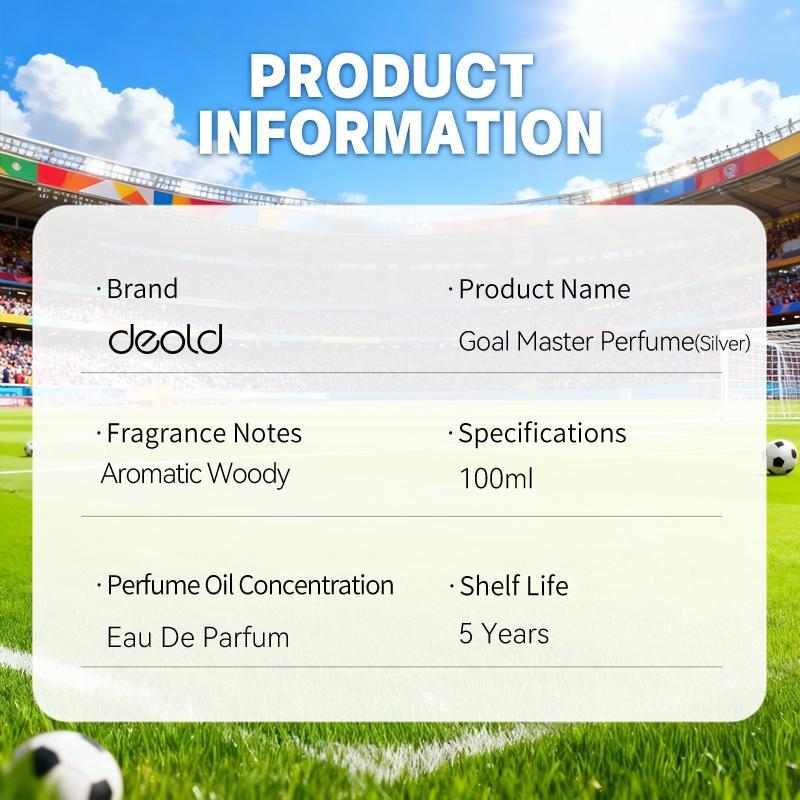 Deold World Cup Men's Perfume - Football Boot Design - Long-lasting Soft Fragrance - Athletic Wood