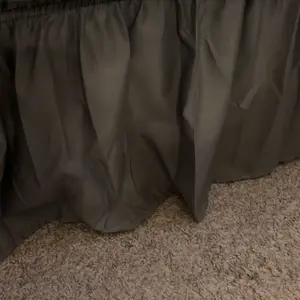 Wrap Around Ruffled Bed Skirt for Bedroom, Three Fabric Sides, 14-Inch Drop, Easy to Install, Fade Resistant