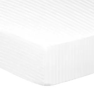 PiccoCasa 100GSM Microfiber Striped Fitted Sheet Only, 16 Inch Deep Pocket Durable Soft Bottom Sheets