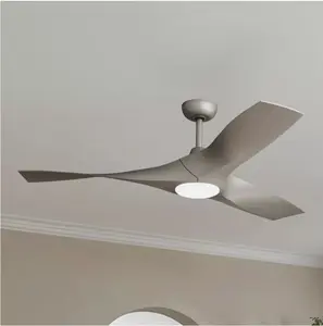 YITAHOME 52" Modern Ceiling Fan w/ Adjustable Light Remote Control Reversible Function, Silver/Black/Walnut