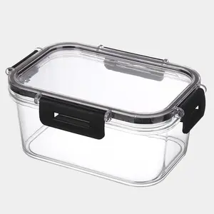 Sealable Food Storage Box, Transparent Plastic Container for Dumplings & Vegetables, Home Use Fresh-Keeping Bento Box, Ideal for Freezing