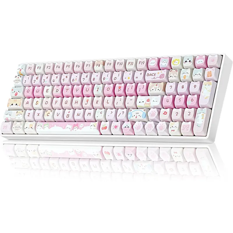 ZORNHER ZH870 80% Wireless Mechanical Gaming Keyboard, Black