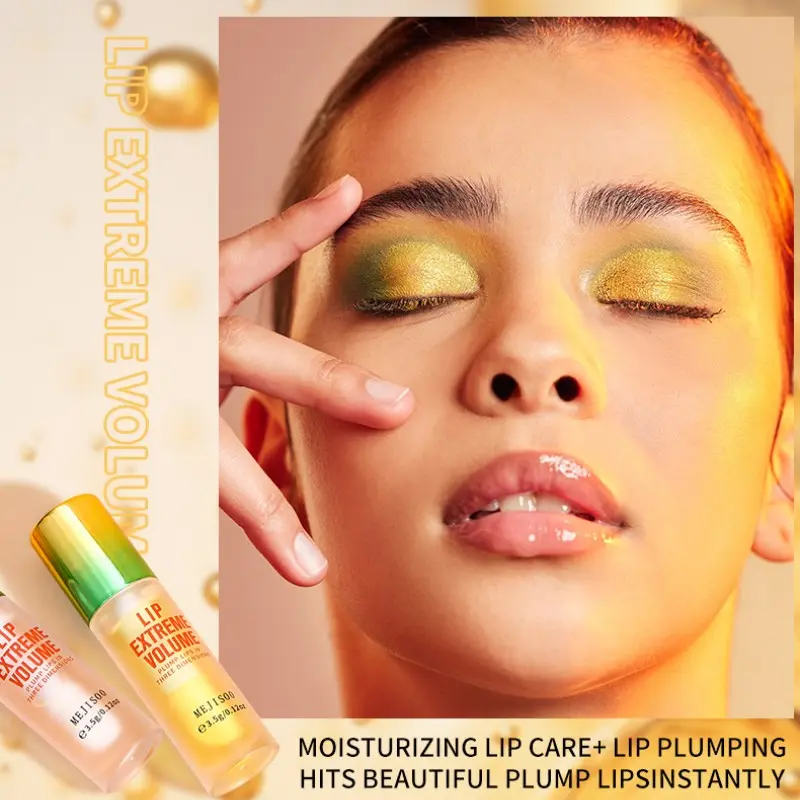 Instant Plump Effect - High Gloss Lipstick, Lippie Gloss, Mirror Like Gloss, Lip Plumper for All Skin Types, Easy to Apply with Brush Head or Dropper - Sensual Gloss Lips - Enhances Lip Capacity and Elasticity - Instant Plump and Smooth Lips - Vivid Gloss