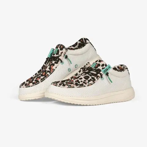 Women's Leopard Print Animal Print Casual Trainers - Walking Shoes, Sneaker, Comfortable Fit, Breathable Mesh, Elastic Laces, Shoes for Women, Camping Footwear