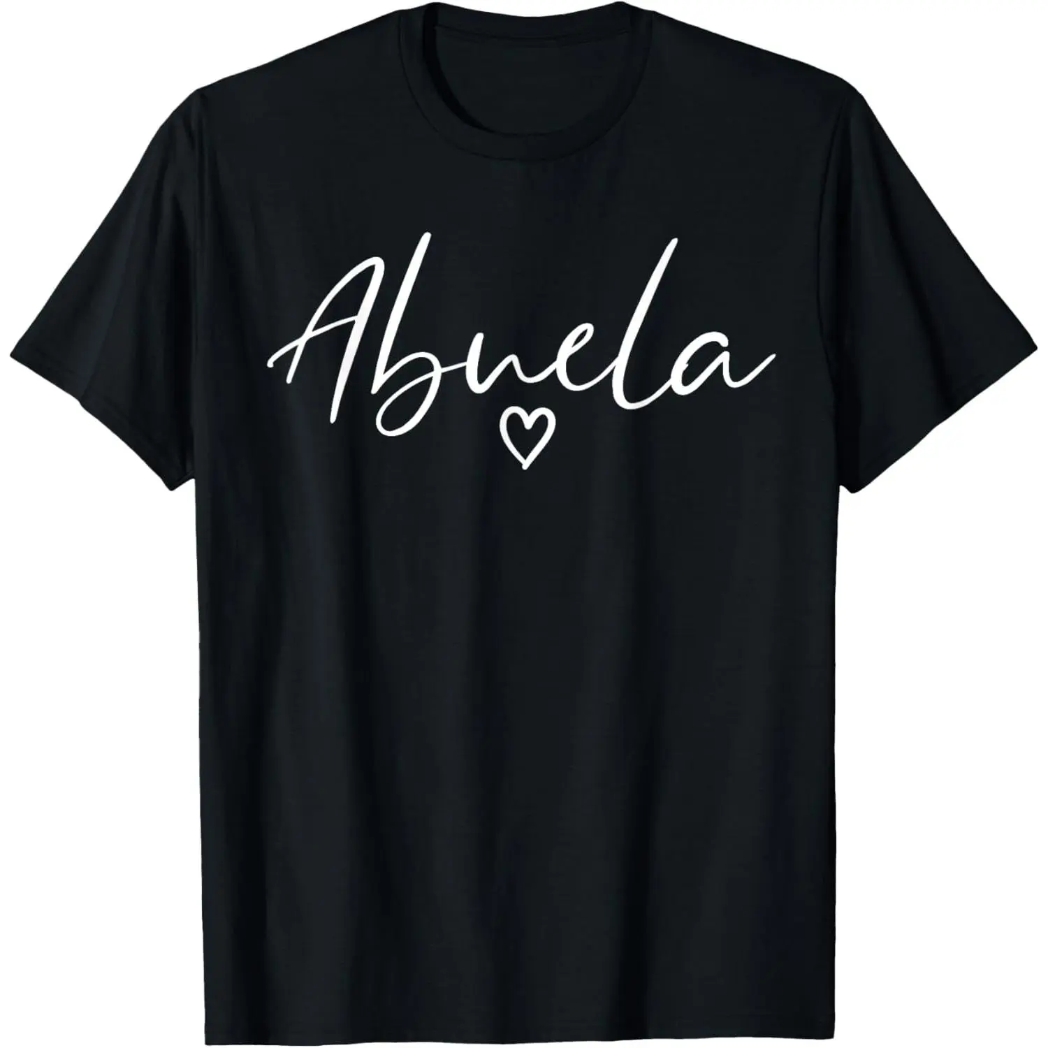 100% Cotton Abuela Gifts For Women Grandma Heart Mother's Day Abuela T-Shirt