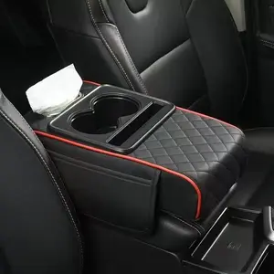 AutoVerve Elite-Car Center Console Armrest Pad, Multifunctional 4 in 1 Pad for Car Armrest Box, Car Storage Bag, Car Console Organizer, Car Interior Accessories, Car Organization Supplies