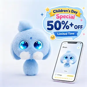 OKIVIVI Children’s Day Special  Bree AI Companion Plush Toy,AI Plush Figure Toys,Your First AI Bestie, Interactive Talking Stuffed Animal Bag Charm, Cute Everyday Purse Accessory, Gift for Teens, Women & Adults ,Support English & Spanish