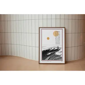 [Unframe] [Free ship] Fear Is The Mind Killer - Sisterhood - Litany Against Fear - Fanmade Poster