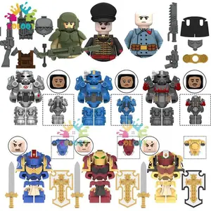Kids Toys Game Anime Building Blocks Steel Armor Soldiers Mini Action Figures MOC Model Toys For Kids Christmas Gifts