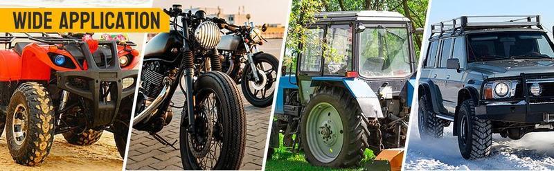 TUFFIOM 2.1 Gallon Air Tire Bead Blaster Seater w/Pressure Gauge & Handle, Wheel Trigger Seating Tool Inflator Tank for Motorcycle ATV Car, 87-116PSI Operating Pressure, Black