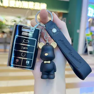 Cadillac Key Fob Cover, Soft Tpu Protection Case Car Key Protector for Ct5 Ct6 Xt5 Xt6 Escalade Optiq-V Iq Models, Includes Stylish Keychain