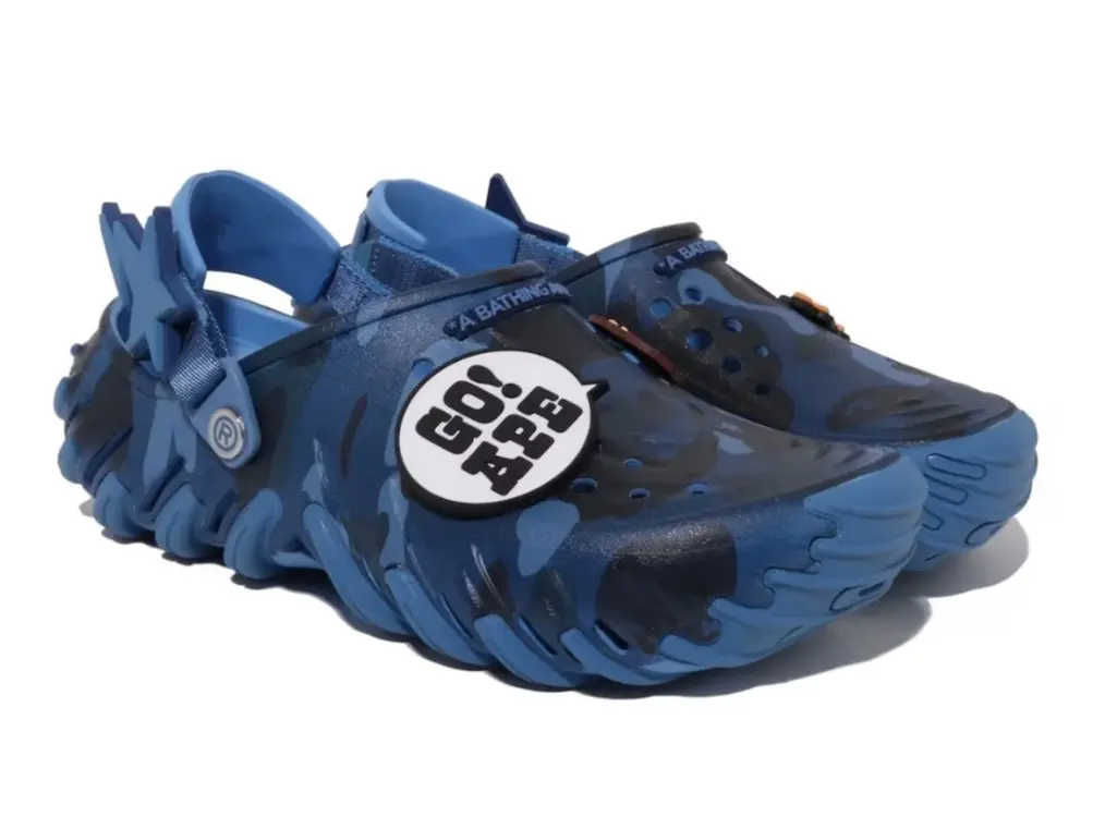 Bape x Crocs Echo Ro Clog Blue Camo - 6, 7, 8, 9, 10, 11, 12
