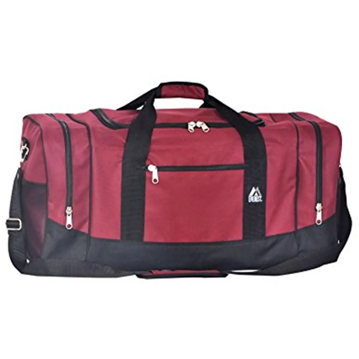 212 MAIN Everest Large Crossover Duffel Bag - Burgundy & Black, Spacious Capacity Shoulder Bag for Active Use