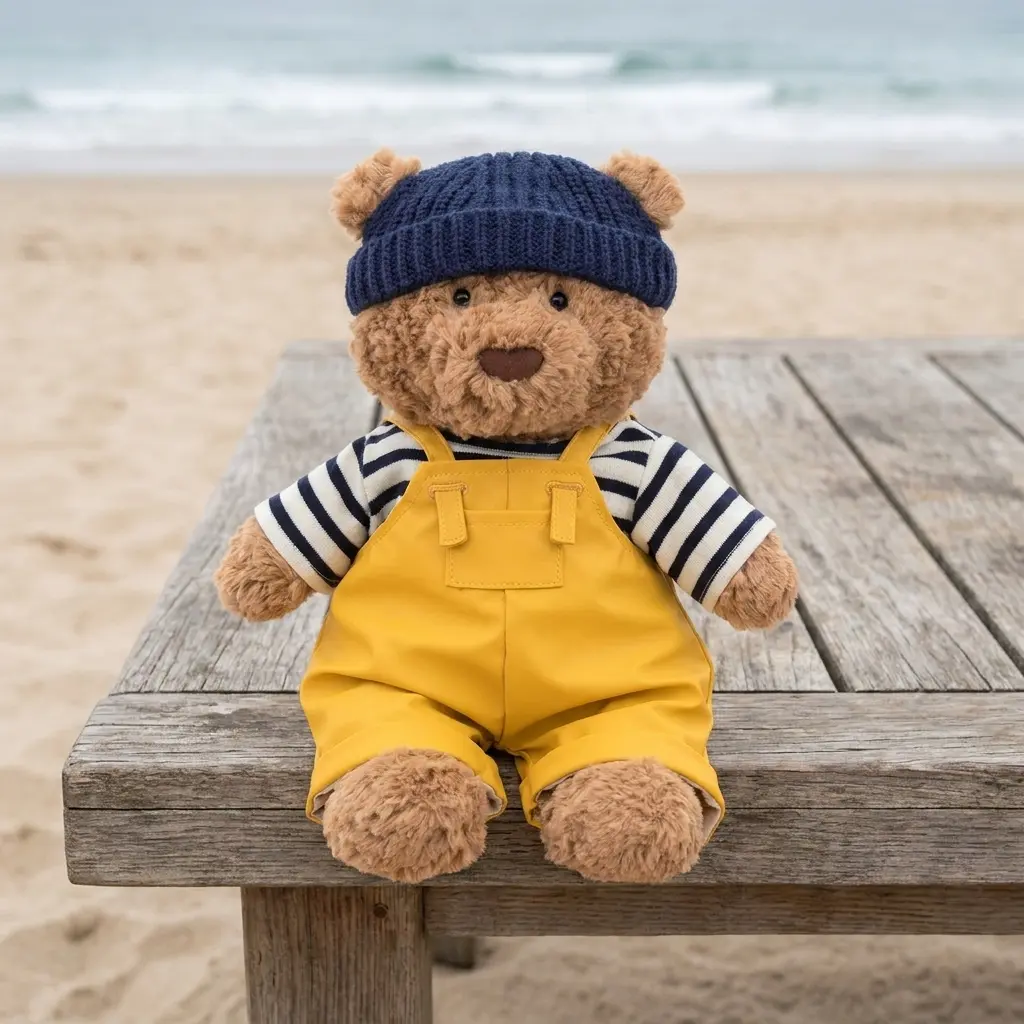 Jellycat Cute Bartholomew Bear Seafarer Plush Toy Removable Clothes Collectible Teddy Bear Gift