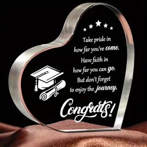 Graduation Gifts - College Graduation Gifts for Him Her Women - Acrylic Paperweight Inspirational 2026 Graduation Gifts, Graduate Gifts Class of 2026, Grad Keepsake for High School PHD Masters Degree College seasonal decoration:Collectible Figurines