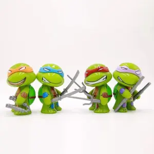 2026 new 4pcs ninja Turtle TMNT figure with movable joints Birthday for Kids Children Christmas